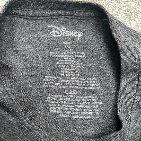 Disney Mickey Mouse Graphic T-Shirt Mens Large Gray Crew Neck Short Sleeve Tee - Picture 4 of 8